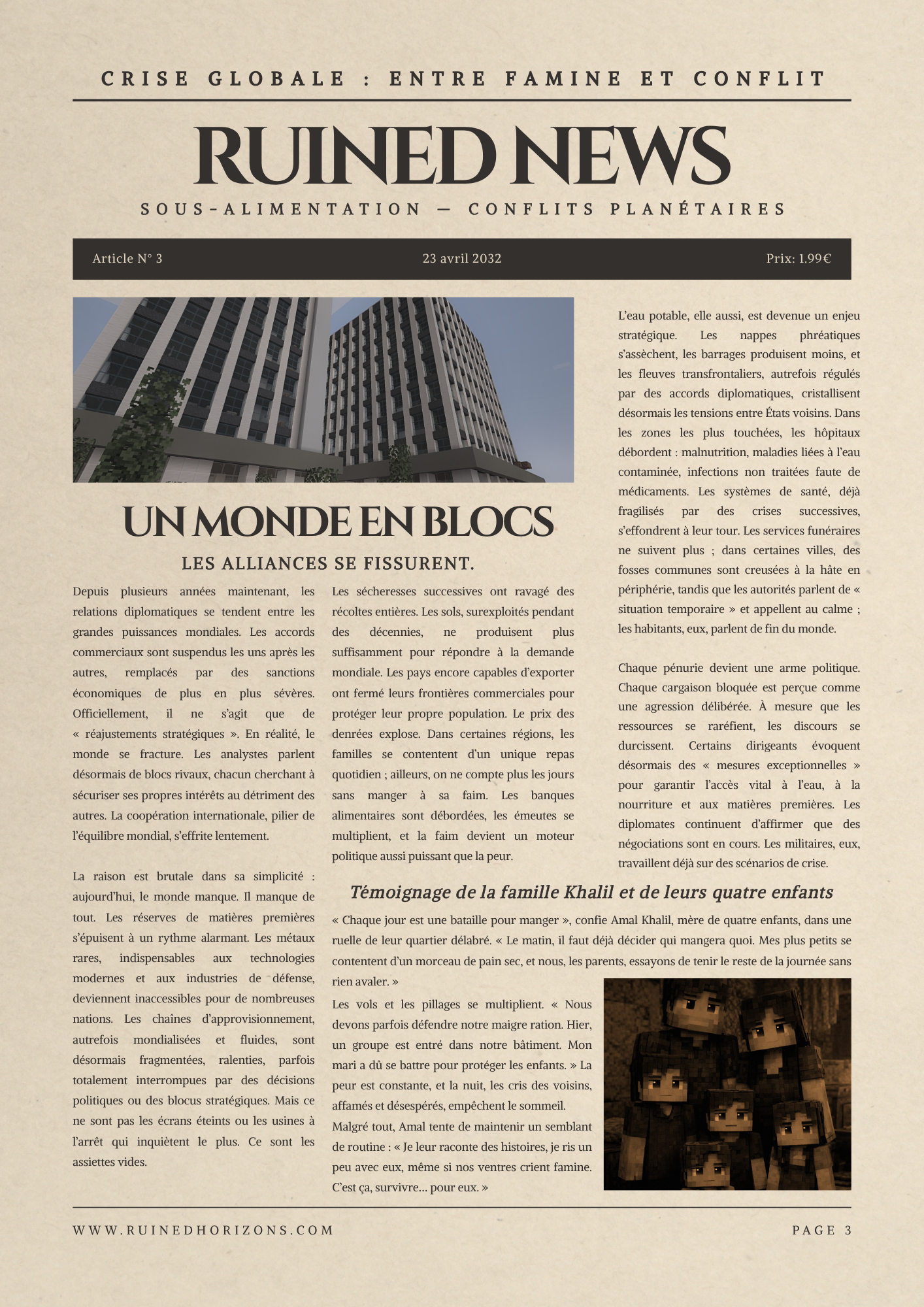 Chapitre 1 - Lore The Last Horizon